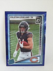 2025 Panini Donruss Rated Rookie Colston Loveland #310 Optic Scope Blue Bears