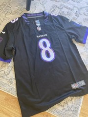 Baltimore Ravens #8 Lamar Jackson New 2026 Stitched Jersey Men’s Size Large