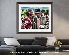 Bear Bryant Football Coach Joe Namath Alabama Crimson Tide College Art Print 11