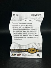 2022 Upper Deck Allure AEW Red Velvet Title Ambitions #TA-15
