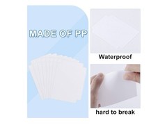 Tioplior Trading Card Dividers 60PCS Waterproof, No Burr, Hard To Deform. White