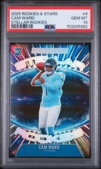 Graded 2025 Panini Rookies Stars Cam Ward #9 Stellar Rookies RC Card PSA 10