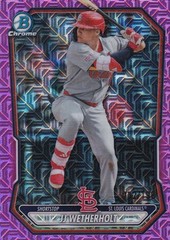 JJ WETHERHOLT /199 BOWMAN CHROME RC MOJO PINK REFRACTOR CARDINALS #BCP-115 2026