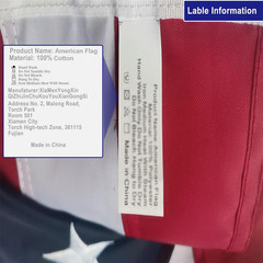 Homissor 100% Cotton Flag American 60 inches x 36 inches, -3×5 Ft