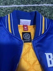 Mitchell&ness Buffalo Sabres Throw It Back Heavyweight Satin Jacket (size M)
