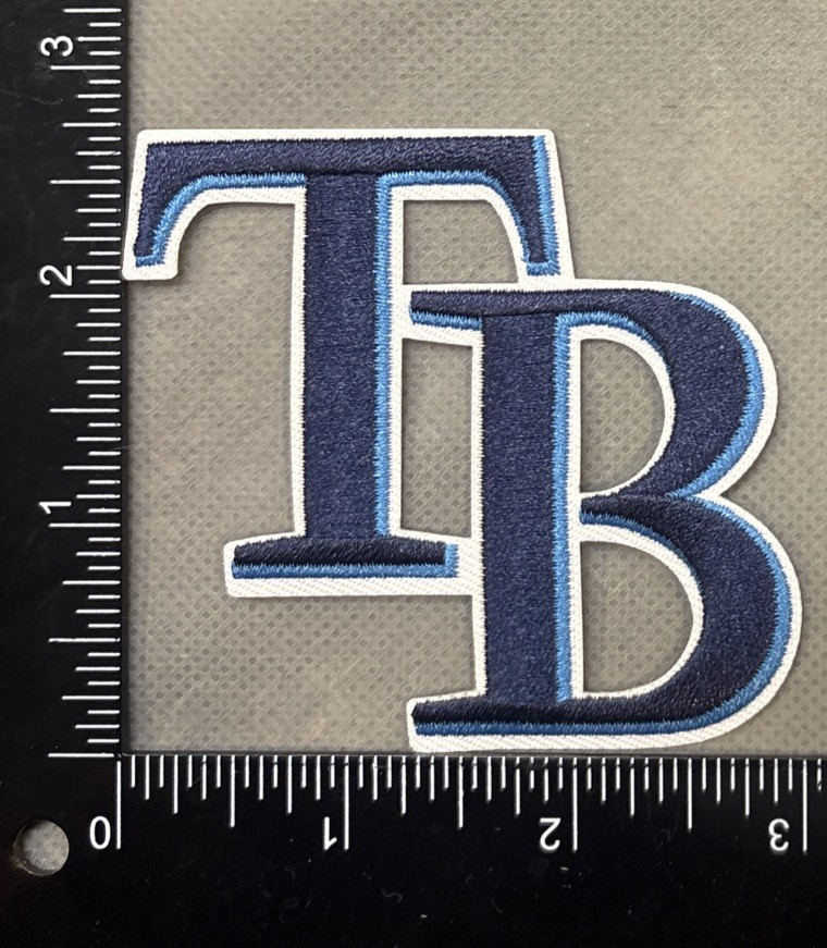 TAMPA BAY RAYS EMBROIDERED IRON ON PATCH MLB BASEBALL
