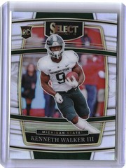 2022 Panini Select Draft Picks #15 Kenneth Walker III Silver Prizm RC