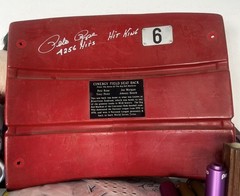 Pete Rose Signed Hit King -Reds Stadium Seat Back – Baseball HOF Legend