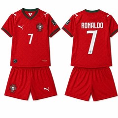Portugal Soccer Jersey Shorts Set #7 Red Adult Football Kit M L XL XXL