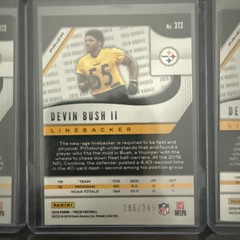 2019 Prizm Devin Bush II Partial Rainbow Lot 23 Cards Gold Gold/Red/Blue Shimmer