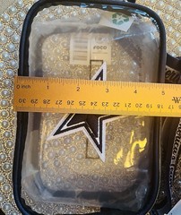 Dallas Cowboys NFL Clear Stadium Approved Crossbody Bag with EMBROIDERED STAR
