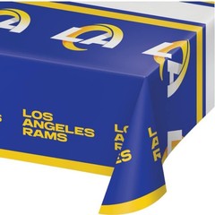 NFL Los Angeles Rams Plastic Table Cover Tablecloth 54” x 102” Party New