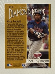 Kirby Puckett 1995 Donruss Diamond Kings #DK-22 05955/10000 Minnesota Twins