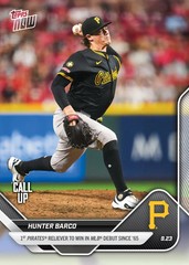 2025 Topps Now Card 757 Hunter Barco 1st MLB Win (CU) – 25 Cents Shipping!