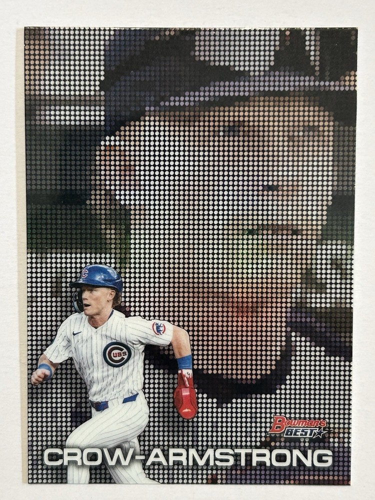 Topps 2025 Bowman’s Best Pixel Portraits Insert Pete Crow-Armstrong #P-2 Cubs