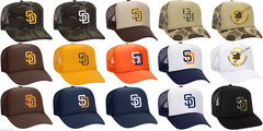 San Diego Padres Baseball Foam Front Mesh Back Snap Back Trucker Hat Slam Diego