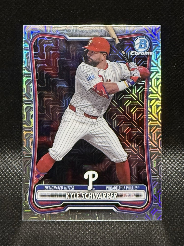 Topps 2026 Bowman Chrome Kyle Schwarber Philadelphia Phillies #20 Mojo Parallel