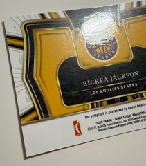 Rickea Jackson Courtside Action Silver Prizm Auto ( 2025 Select WNBA Sparks Sky)