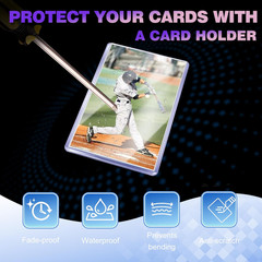 1000 Packs Card Sleeves 3″X4″ Baseball Collectible Trading Card Protective Sleev