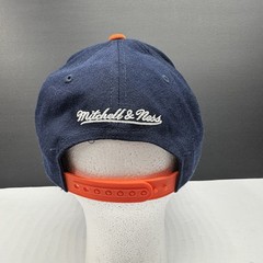 Mitchell & Ness Syracuse Orange Snapback Hat Script 5 Blue Orange NCAA Cap XLNT