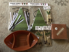 NFL Football Theme Party Supplies Snack Dish, Pennant Banners, Napkin, Food Pick