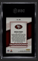 2022 Panini Elite #185 Brock Purdy Razzle Dazzle (RC) SGC 10 GEM MINT CASE HIT!!