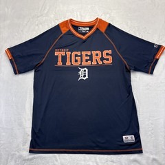 Y2K True Fan Detroit Tigers Jersey Mens L Navy Sportswear Vintage 2000s