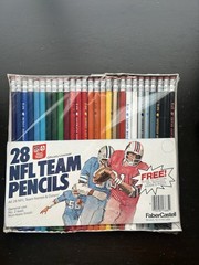NFL 1970’s Faber Castell Team Pencils – Select Your Team **All NEW From Pack**