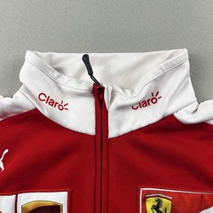 Scuderia Ferrari Team Shirt Mens Large Red Puma Formula 1 F1 Racing Long Sleeve