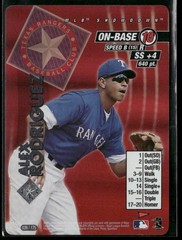 2001 MLB Showdown Alex Rodriguez Pennant Run Foil #39 Texas Rangers