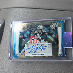 Panini Photogenic In the Action Auto Jimmy Graham Saints Blue /25 #IAA-JGR
