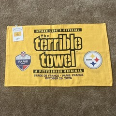 Pittsburgh Steelers Paris Terrible Towel October 25, 2026 New With Tag