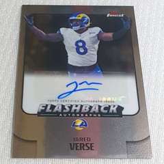 2025 Topps Finest Flashback Autographs Jared Verse Rams Auto #FBA-JV