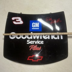 DALE EARNHARDT SR #3 GM GOODWRENCH HOOD 1/4 Scale Tin Metal Replica Man Cave