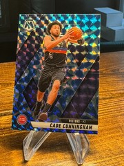 2024-25 MOSAIC BLUE REACTIVE CADE CUNNINGHAM CARD #74 DETROIT PISTONS