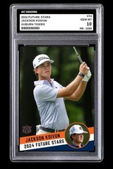 2024 Jackson Koivun NCAA Future Stars Rookie #74 Auburn Tigers Golf Graded 10