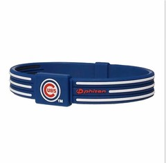 Chicago Cubs Phiten – Titanium Bracelet – Wristband S-Type – 6 3/4 inch