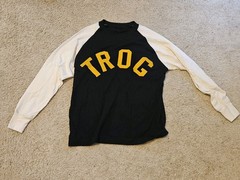 Vintage TROG (The Race Of Gentlemen) Official Racer Driver Shirt Sz. Medium NEW!
