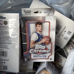 2025-26 TOPPS CHROME HANGER BOX (15 Cards) NBA Basketball – Factory Sealed