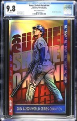 FAME: SHOHEI OHTANI #1 CGC 9.8 SKAN TOPPS MVP CELEBRATION FOIL VARIANT LTD #75
