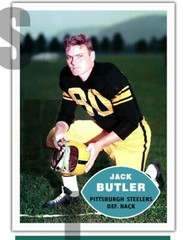 1960 STCC #135 Jack Butler Topps Pittsburgh Steelers Custom HOF