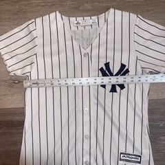 Majestic NY Yankees Aaron Judge 99 Jersey Womens Small S White Pinstripe Coolbas