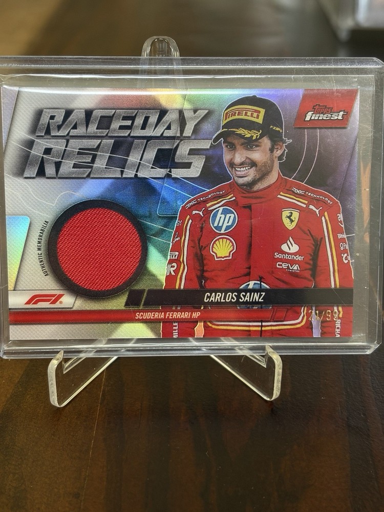 Topps 2024 Topps Finest Formula 1 Raceday Relics Carlos Sainz Ferrari RDR-SAI/99