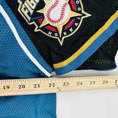 Hokkaido Nippon-Ham Fighters Jersey Mens Medium Blue Black Japan NPB Baseball