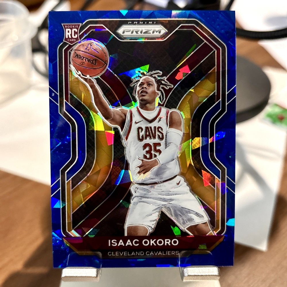 2020-21 Panini Prizm – Isaac Okoro #298 Blue Ice Prizm /125 (RC)