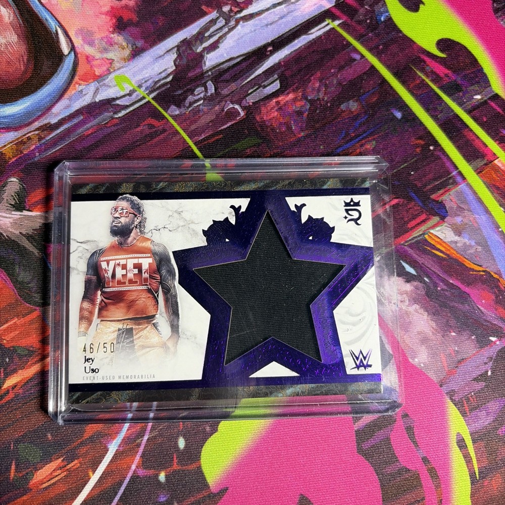 2025 Topps Royalty Wwe Jey Uso Star Relics Patch 46/50