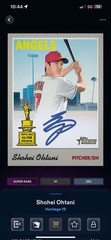 Topps Bunt 🚨Digital🚨 2019 Topps Heritage Shohei Ohtani Blue Signature 250cc SR