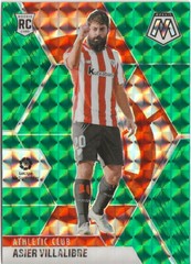 2020-21 Panini Mosaic La Liga Asier Villalibre Green Prizm SP Athletic