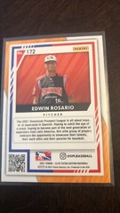 2021 Panini Elite Extra Edition Edwin Rosario /999 Dominican Prospect 172