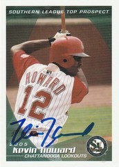 2005 Chattanooga Lookouts Kevin Howard Reds #12 Signed Autographed Baseball Card